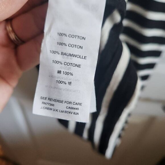 J. Crew Striped Zipper Shift Dress Size Small - Picture 6 of 6